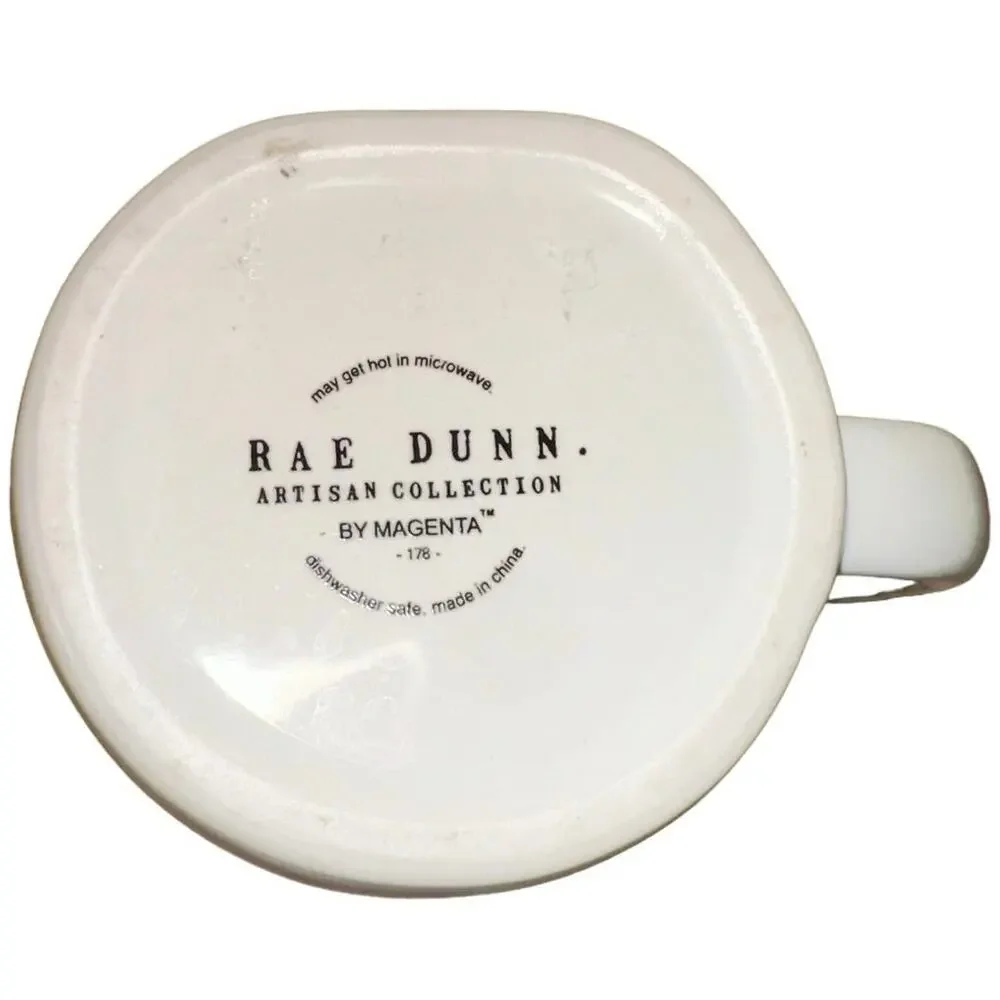 Rae Dunn Sunny Days Ahead Mug Yellow Interior Sunglasses‎ Graphic Coffee Cup